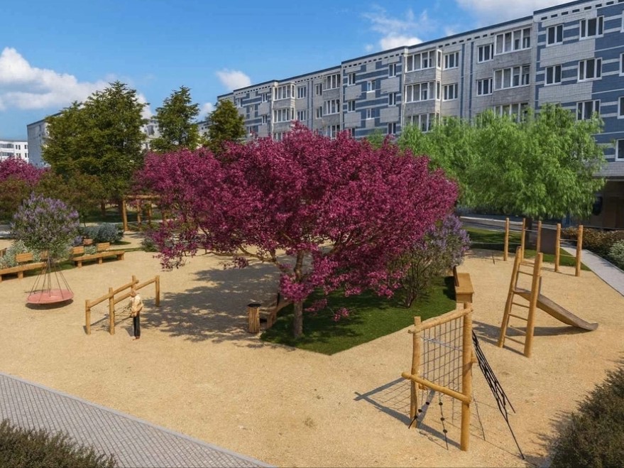 Уютный сквер с декоративными яблонями и ивами появится в Тракторозаводском районе Уютный сквер с декоративными яблонями и ивами появится в Тракторозаводском районе